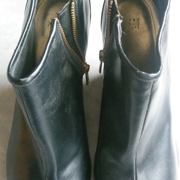 H & M Peep Toe Wedge Ankle Boot - Picture 5 of 6